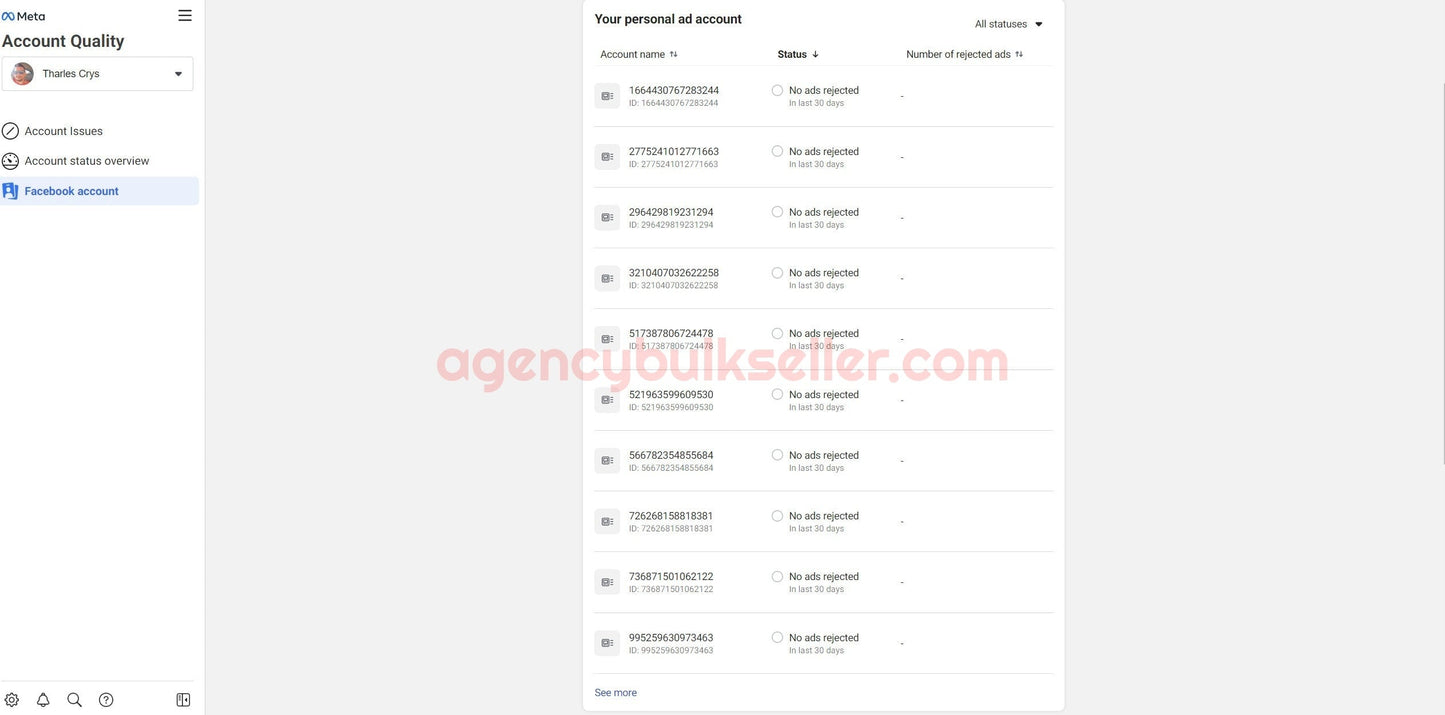🔵Identity Verified Fb Ads Accounts in 1 Profile- 10 Ad Account Limit 50$ | Can change Currency and Timezone - Total daily spend limit: 500$/day