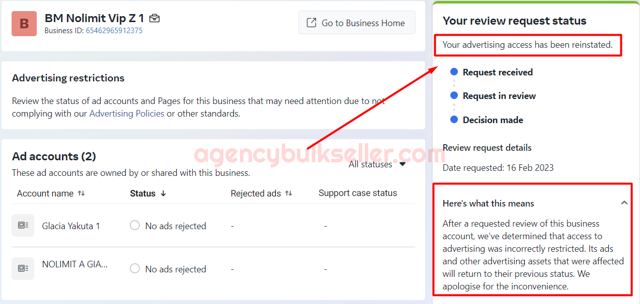 BMR Nolimit Resistance - Pay 2 bills can create 4 more ad accounts Unlimited daily spend - Can change Timezone and Currency (100% rate)